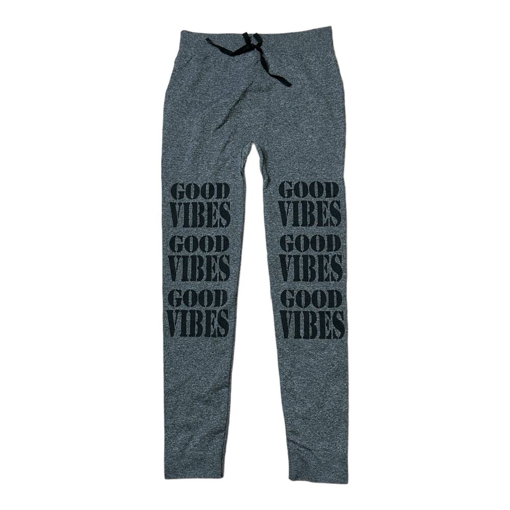 OPPA! Grey Leggings Good Vibes Gray Large / XL